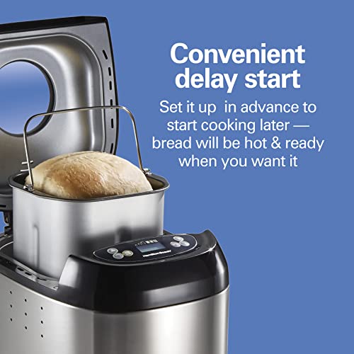 Digital Electric Bread Maker Machine Artisan and Gluten (Black and Stainless Steel, New for 2023)