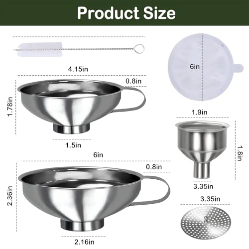 Canning Funnel for Filling Mason Jars (5 Count)