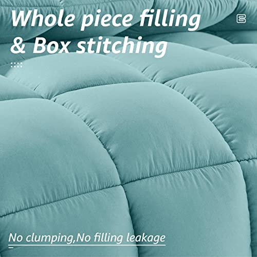 All Season King Size Bed Comforter (Turquoise / King（90*102）)