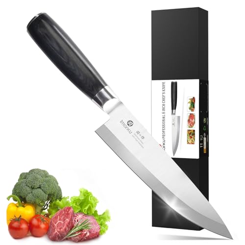 8 Inch Japanese Chef Knife (Classic Black)