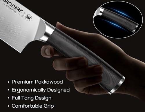 15PCS Kitchen Knife Set with Block and Dual Sharpener