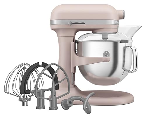 7 Quart Bowl Lift Stand Mixer with Accessories (Feather Pink)