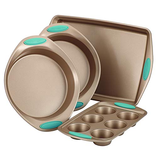 Cucina Bakeware Set Includes Nonstick Cake Cookie Baking Sheet and Muffin Cupcake Pan