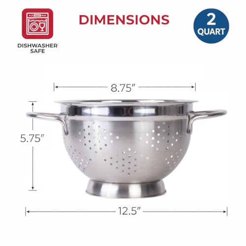 Pierced Colander (2-Quart, Pierced / Stainless Steel)