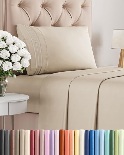 Twin Size 3 Piece Sheet Set (11 - Wheat / Twin)