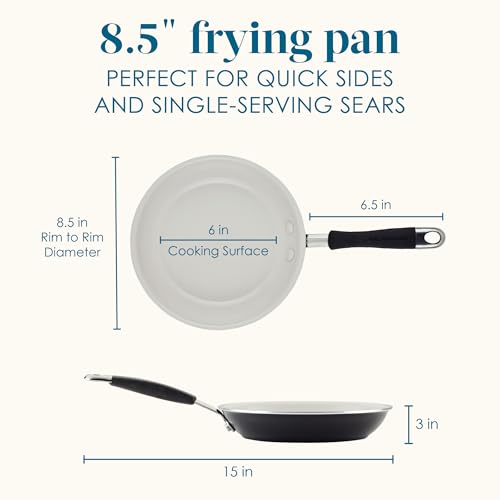 Cucina Ceramic Nonstick Frying Pan (Skillet (8.5") / Peppercorn)