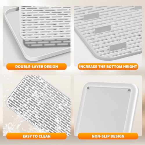 Plastics Drain Tray (White / 15.4 x 9 x 1 in)