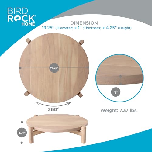 Elevated Lazy Susan (Medium / White Wash)