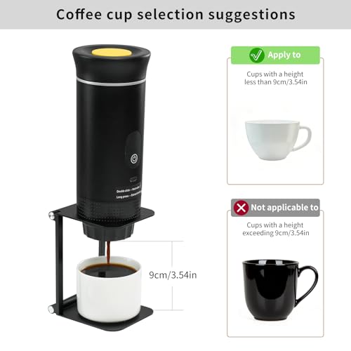 Pour Over Coffee Maker Stand (Black / Square)