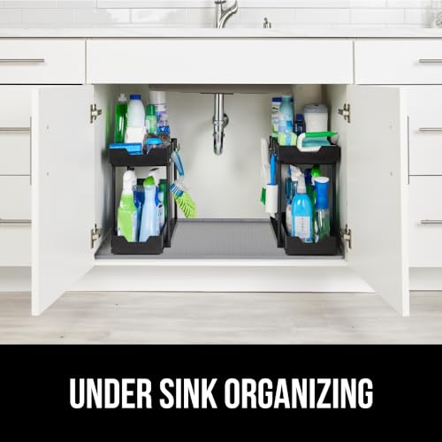 Waterproof Silicone Under Sink Mat (Gray / 15"w X 22"l)