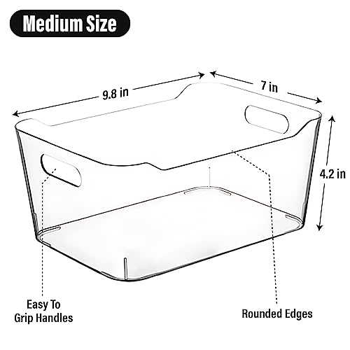 Clear Storage Bins (Medium)