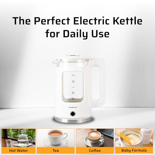 1.7L Glass Electric Kettle (EK White Vented)