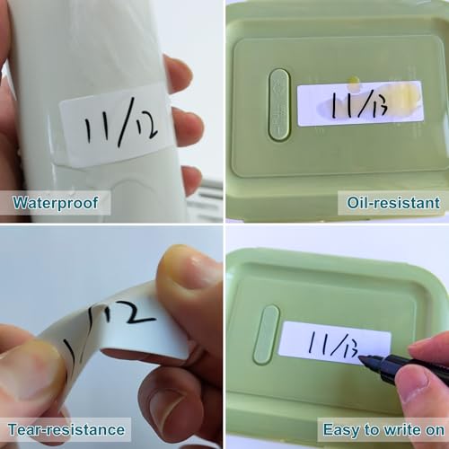 600 Blank Removable Freezer Label Stickers