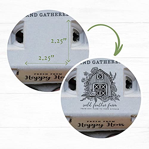 Egg Cartons Adorable Printed Design for Farm Fresh Eggs (Blank Stamping / 25)