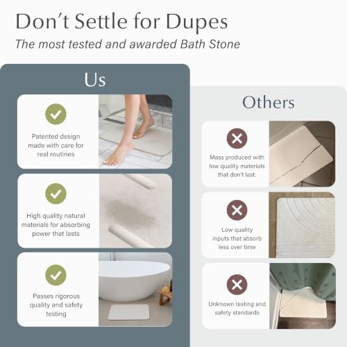 Home Stone Bath Mat (Rain Sandstone / 1 Pack)