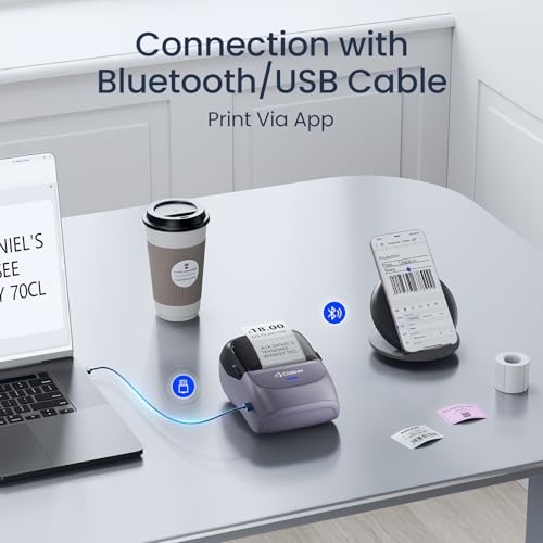 Label Maker Machine with Tape (Purple)