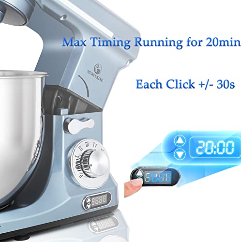 Professional Stand Mixer (Silver Blue)