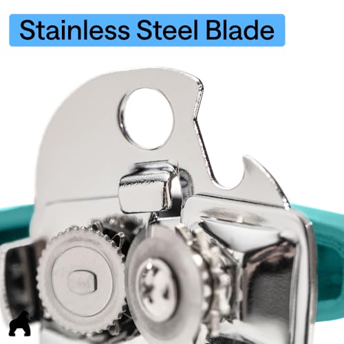 Upgraded Model Stainless Steel Manual Can Opener (Turquoise)
