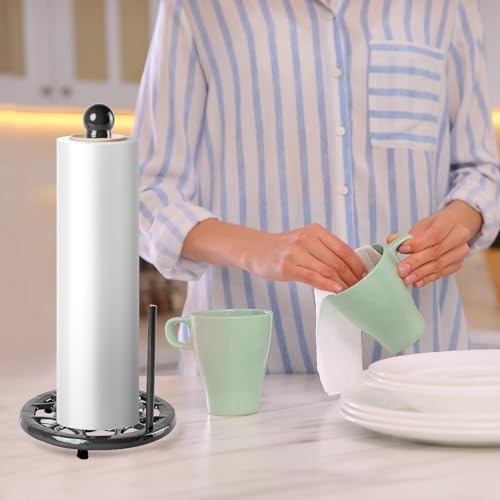 Cast Iron Paper Towel Holder (Black)