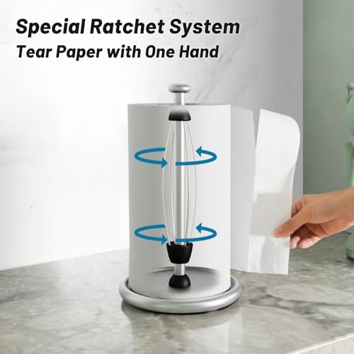 Simply Tear Paper Towel Holder Countertop with EVA Non