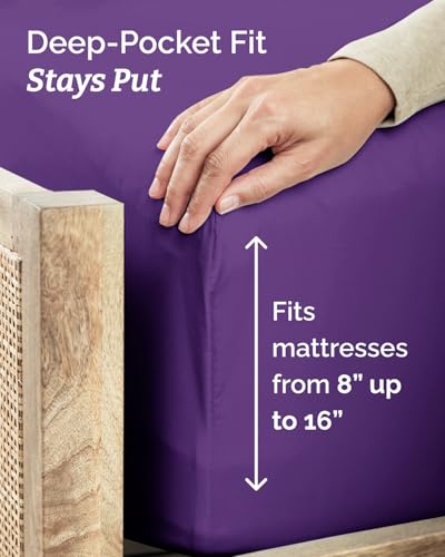 Twin XL 3 Piece Sheet Set (36 - Purple / Twin XL)