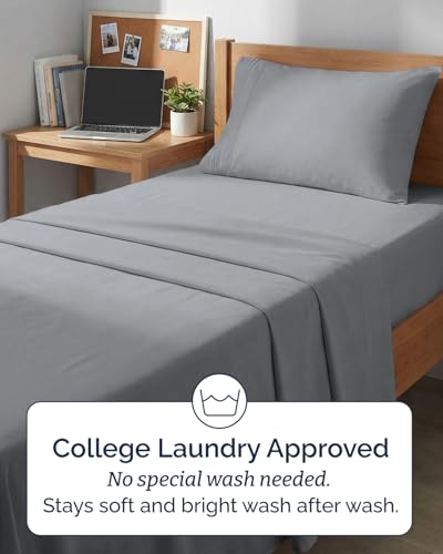 Twin XL 3 Piece Sheet Set (05 - Steel Blue / Twin XL)