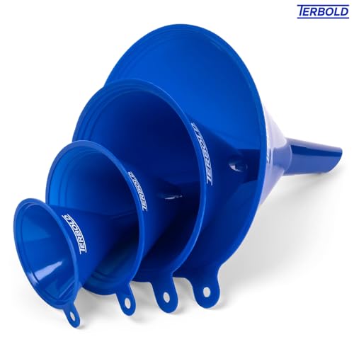 4pc Funnel Nesting Set in BPA Free Plastic for Kitchen Cooking