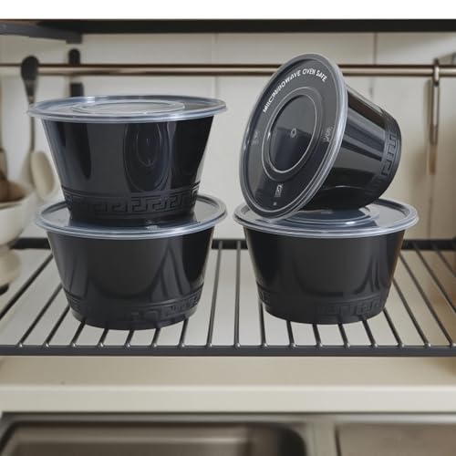 26oz to go round Food Container (50 piece single grid round box)