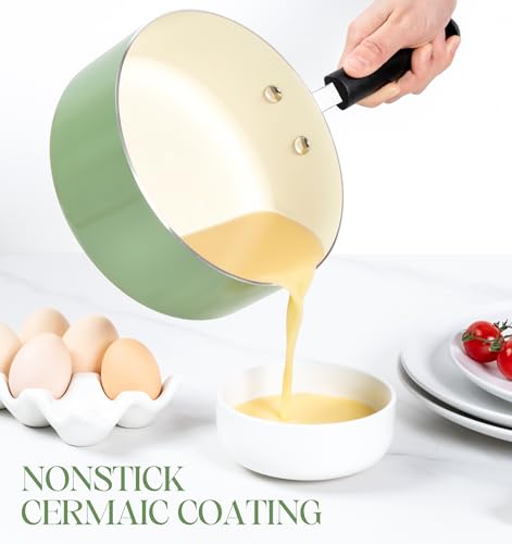 Nonstick Sauce Pan with Lid (3 Count)