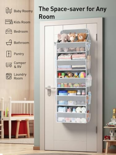 Over the Door Organizer (Grey / Extra-Large 5 Tier)
