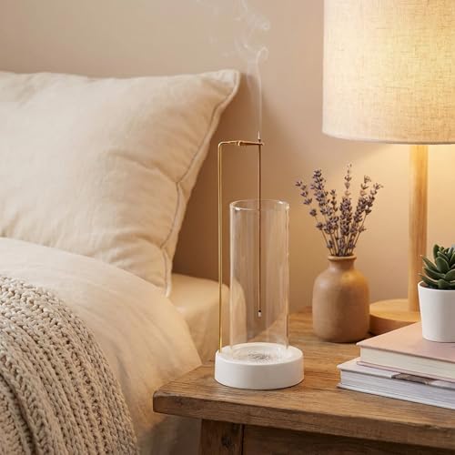 Incense Holder (Ceramic Bottles Round Beige)