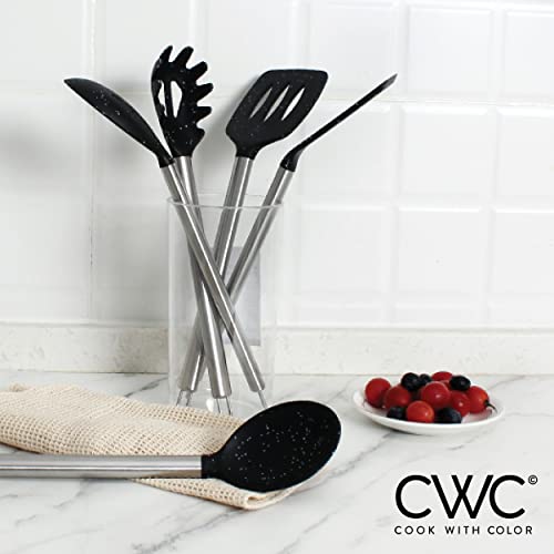 Silicone Cooking Utensils (Speckled Black / 5 Pieces)