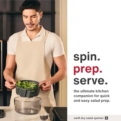 Swift Dry Salad Spinner (Black / Small)