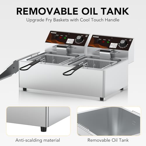 Commercial Electric Deep Fryer (20.7qT)