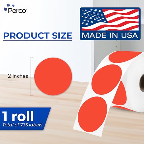 Red Thermal Labels (Red / 735 Stickers)