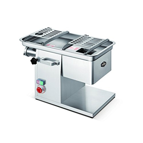 KWS JQ 58 Duo Function Commercial 1950W 2.6HP Electric 5mm Fresh Meat Cutter + Stainless Steel Meat Grinder All in One Grinding and Slicing Machine for Restaurant