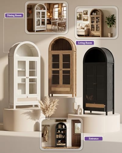 71'' Arched Pantry Cabinet (71'' / White)