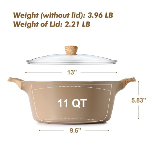 Ceramic Nonstick Pot (11 Quarts / Ceramic Taupe)