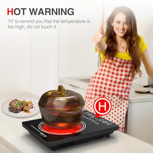Electric Cooktop Portable Stove 1800W (Black Single)