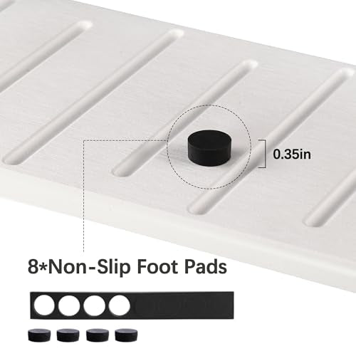 2PCS Water Absorbing Stone Tray for Cosmetics & Hand Soap & Houseplants (2 Count)