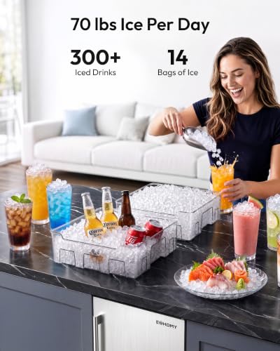 Under Counter Nugget Ice Maker Machine (Silver-)