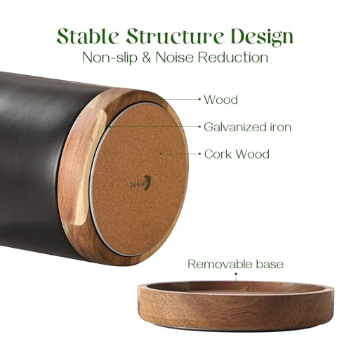 7.6" 360° Rotating Utensil Holder (Matte Black / 7.6 Inch)