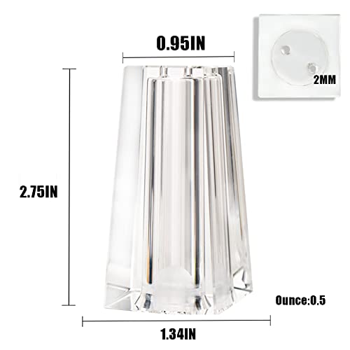 Salt and Pepper Shaker Set Spice Dispenser Refillable Design Cut Crystal Seasoning Shaker Kitchen Decor for Cooking Table (T-02)