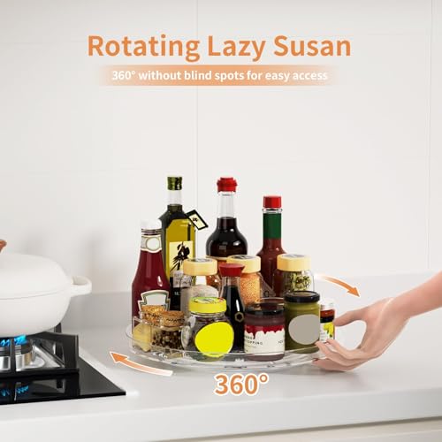2 Pack Lazy Susan Organizer Turntable (9inch - 2 Pack)