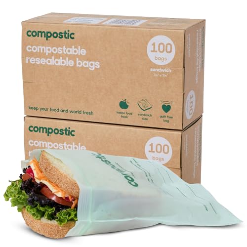 Compostable XL Sandwich Bags (200 Count / Sandwich)