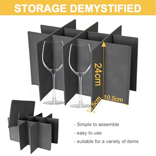 Stemware Storage Cases (Light grey stemware case)