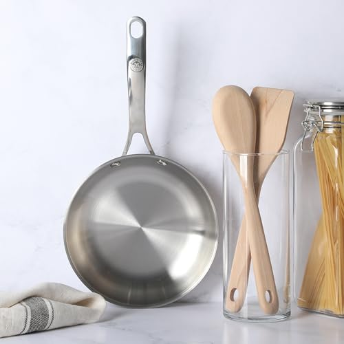 Castelle 8" Stainless Steel Frying Pan Non Toxic Fry Pan Skillet (Stainless Steel / 8" Frying Pan)
