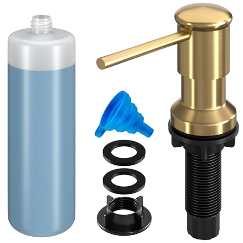 Dish Soap Dispenser (Gold / With Bottle)