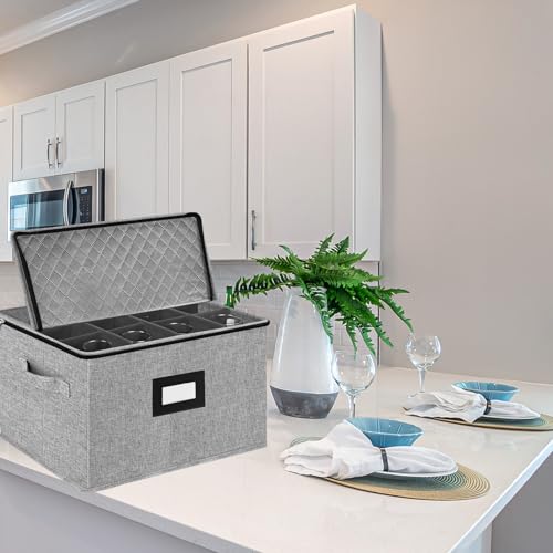 Stemware Storage Cases (Light grey stemware case)