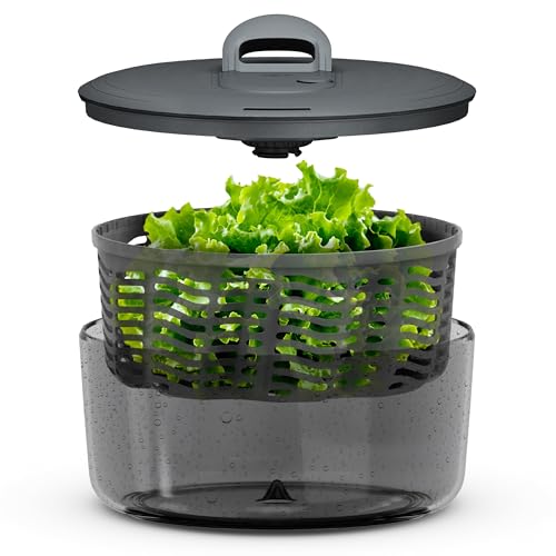 Easy Spin Salad Spinner (Gray / Large)